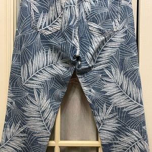 Current/Elliot Stiletto High Rise Palm Print Jeans nwot size 27